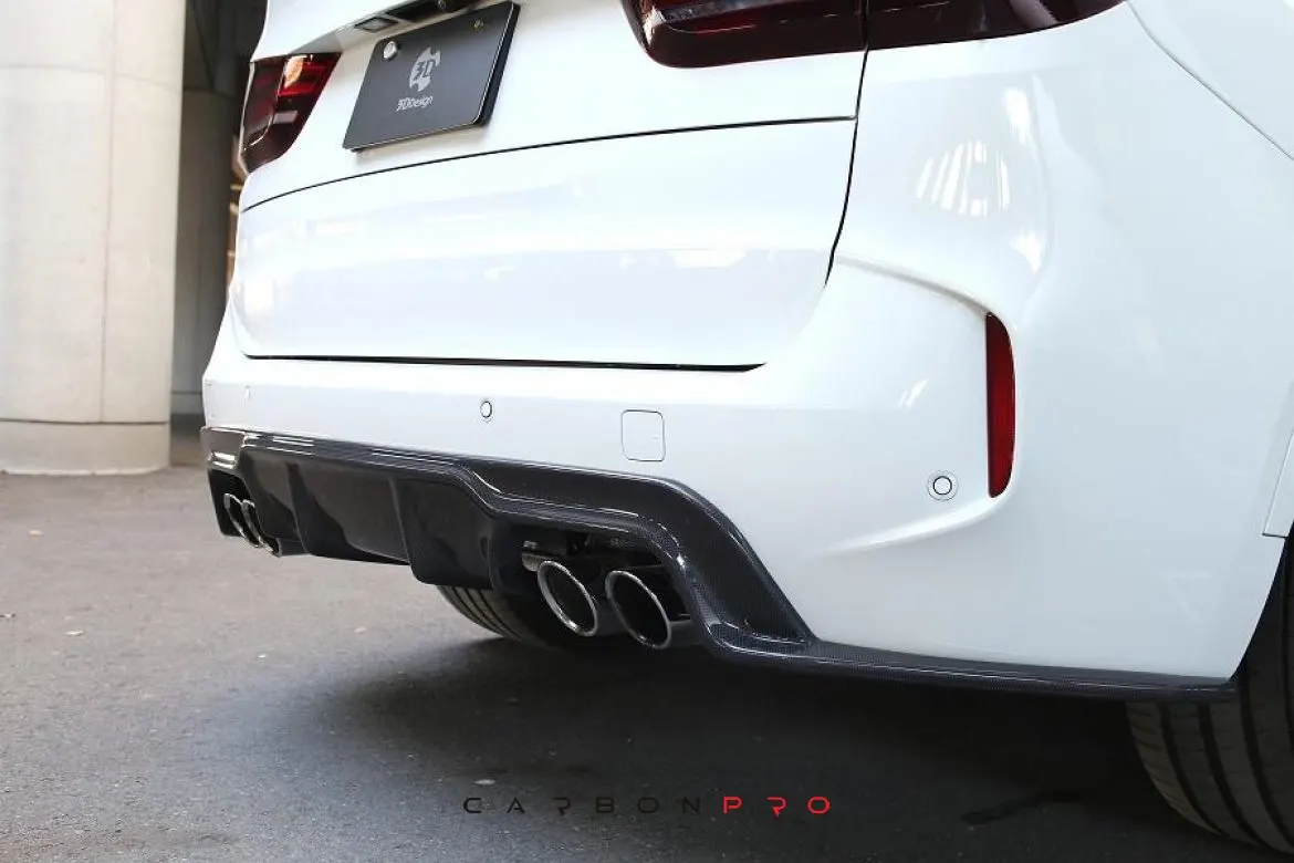 3D Design F85 X5M Carbon Rear Diffuser
