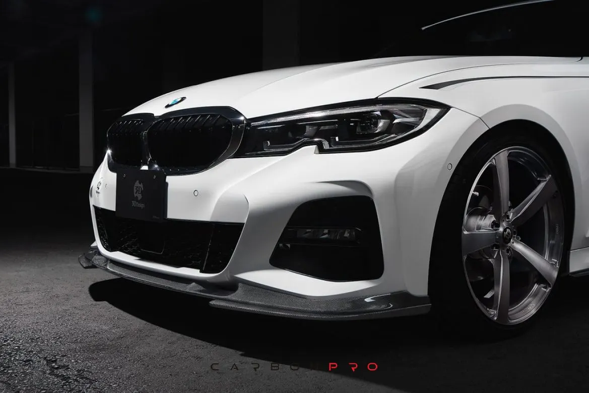 3D Design G20 / G21 3-Series Carbon Under Splitter Set