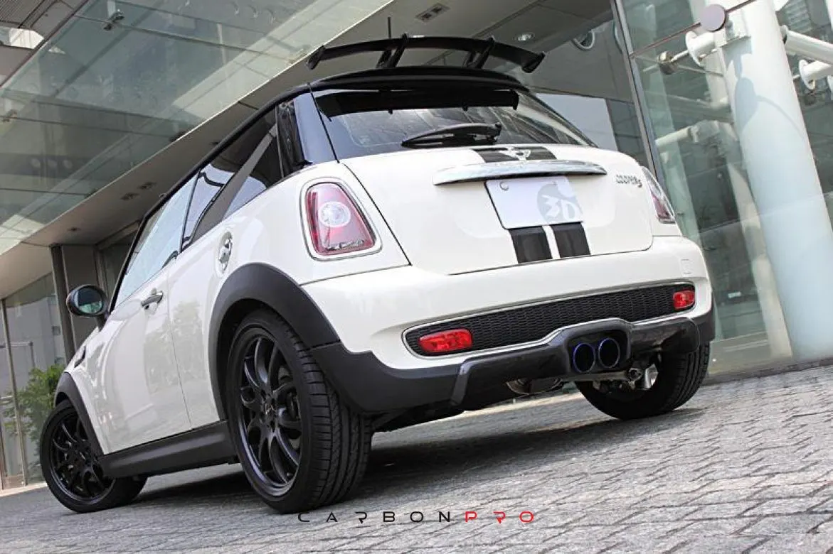 3D Design Mini R56 Cooper S Carbon Rear Diffuser