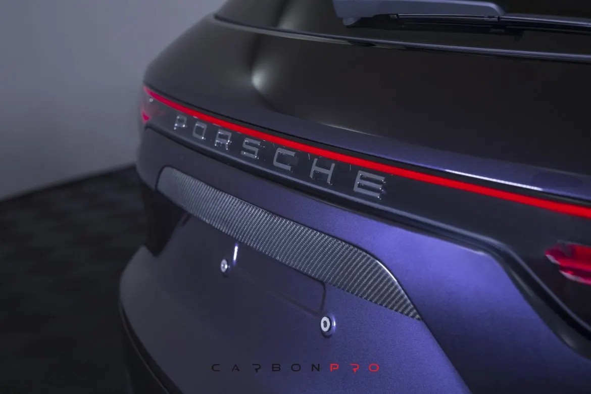 Add-on above licence plates