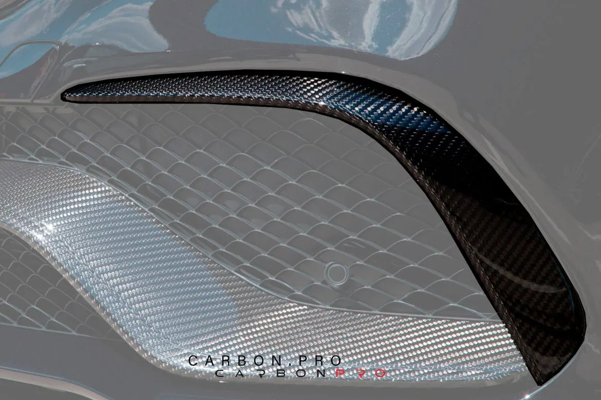 Carbon add ons for front bumper air intakes
