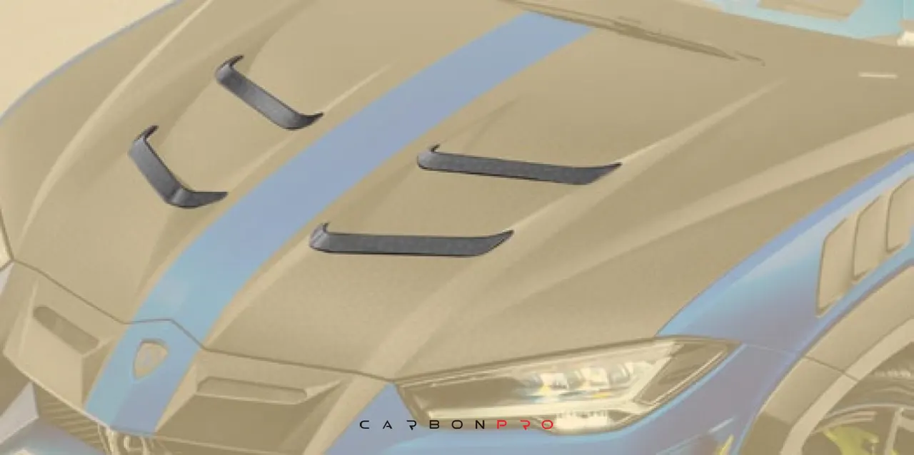 Air outtake splitter for MANSORY engine bonnet