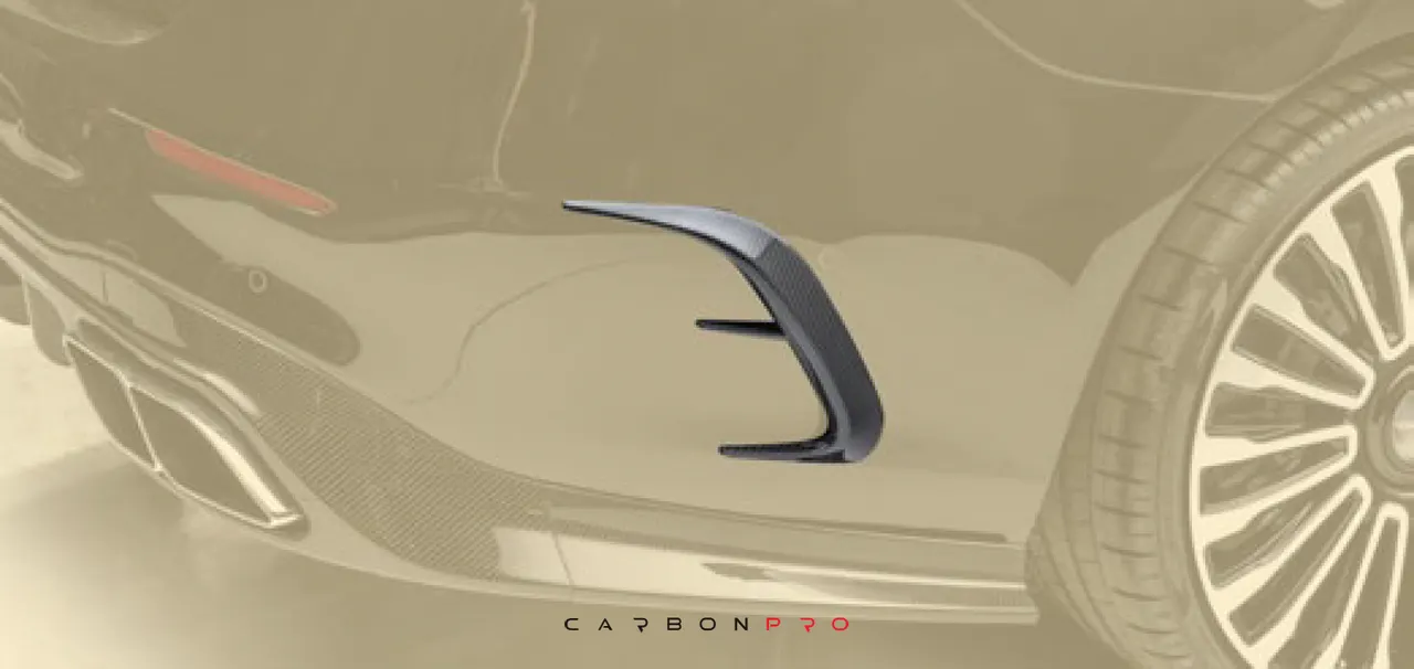 Air outtake splitter for Rear bumper