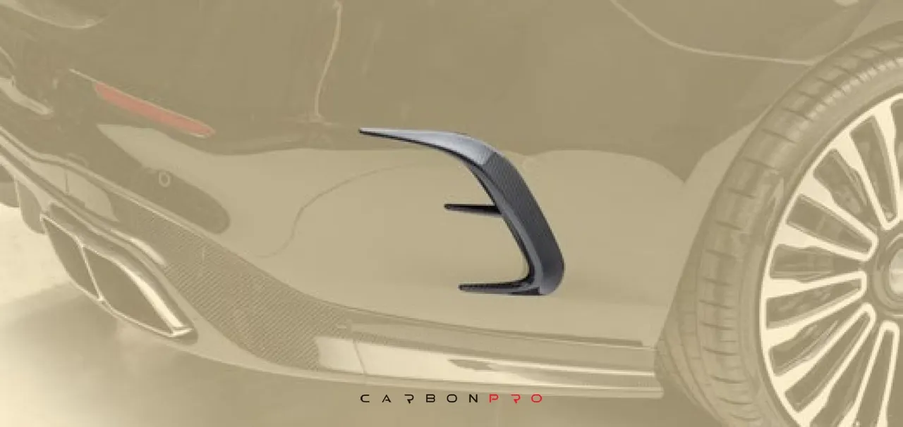 Air outtake splitter for Rear bumper