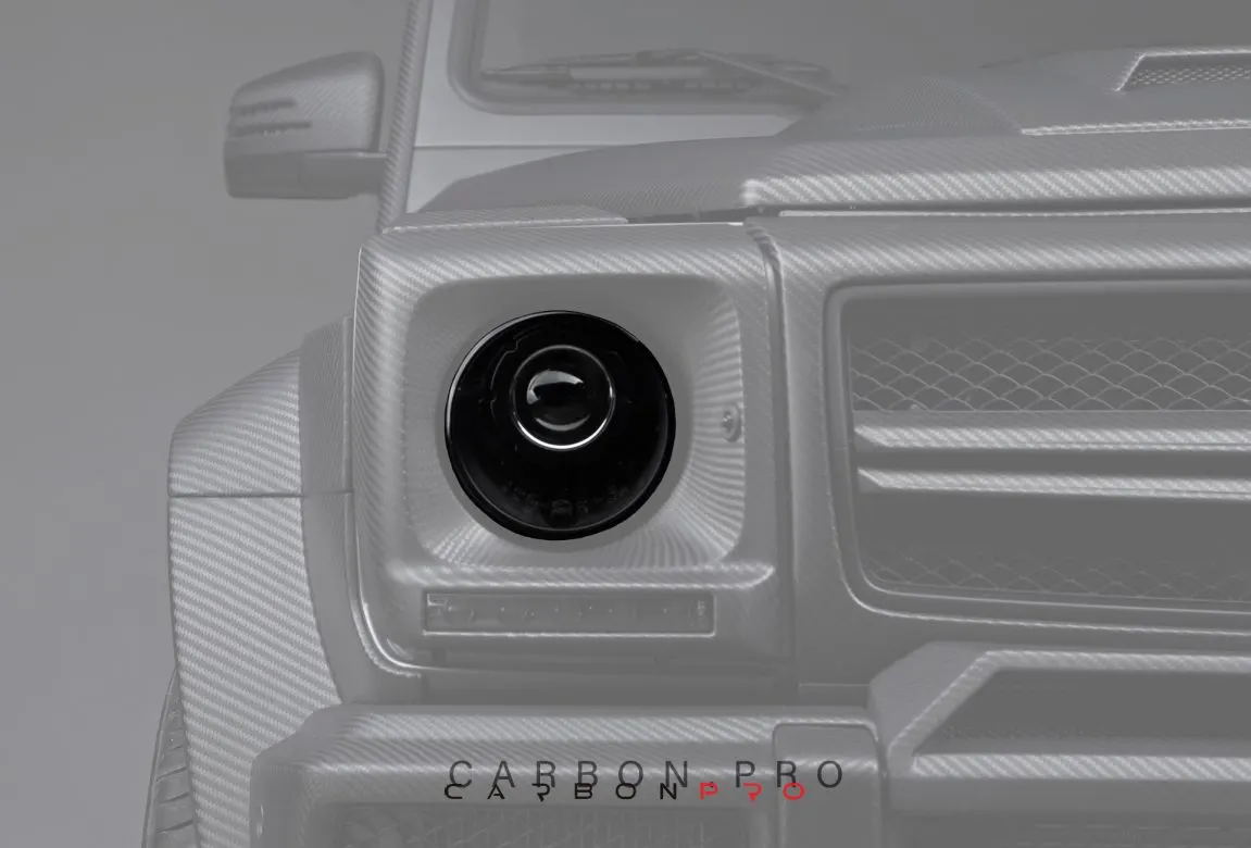Carbon black front lights