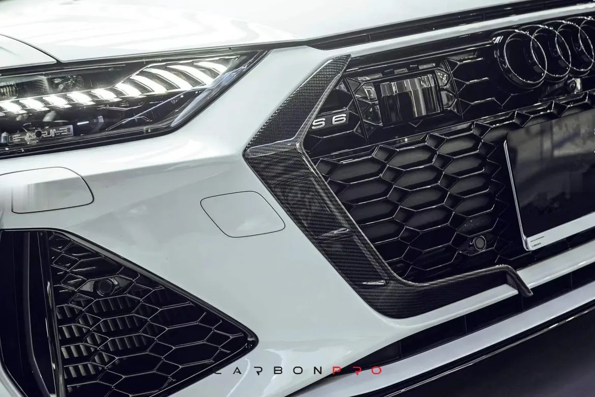 Blaze Carbon Fiber FRONT GRILL SIDE OVERLAY