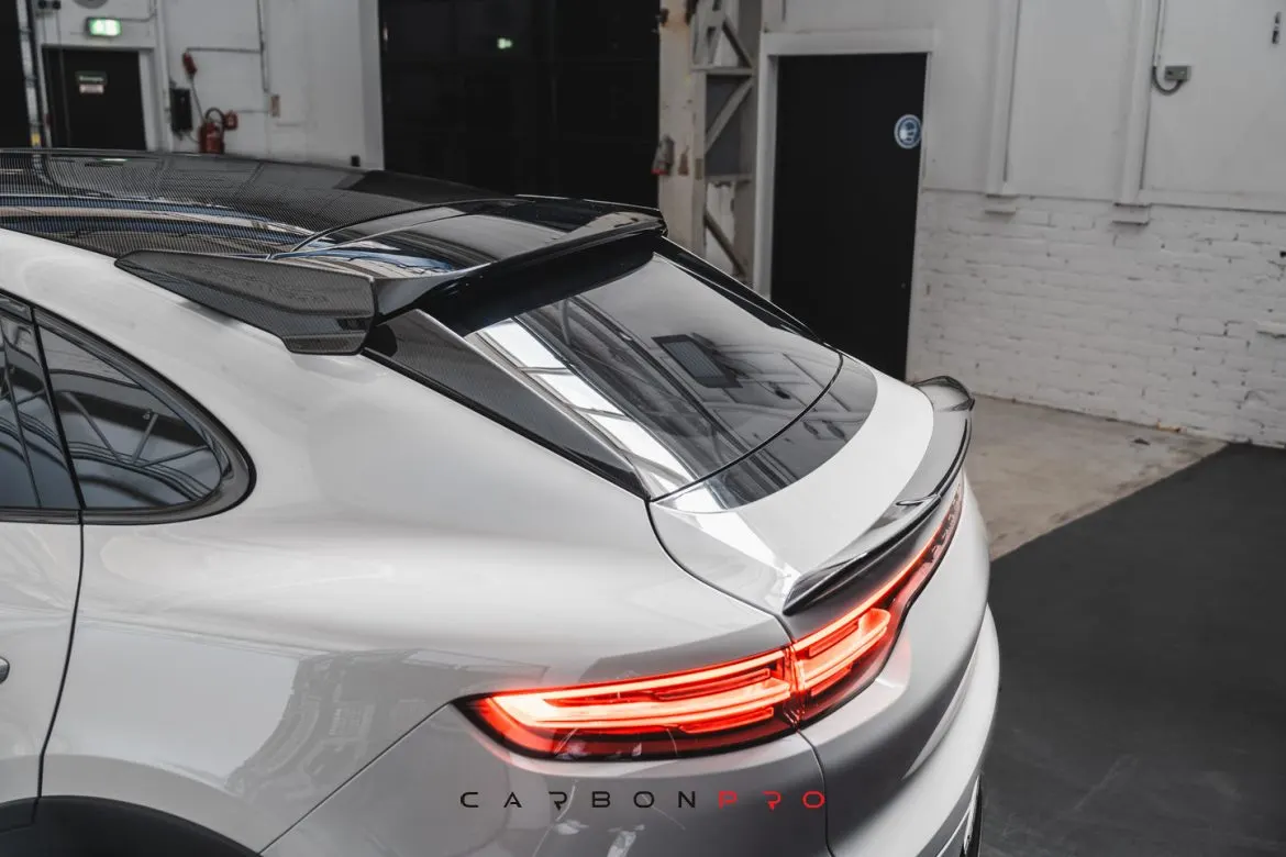 Carbon Aero Curtains Rear Hatch for Cayenne Coupe