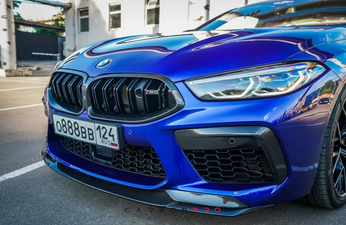 Carbon front bumper fangs M Performance