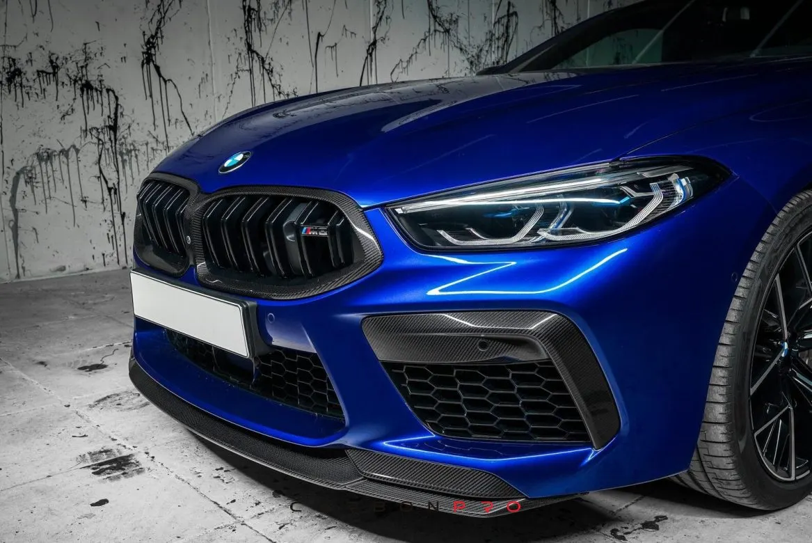 Carbon front bumper fangs M Performance