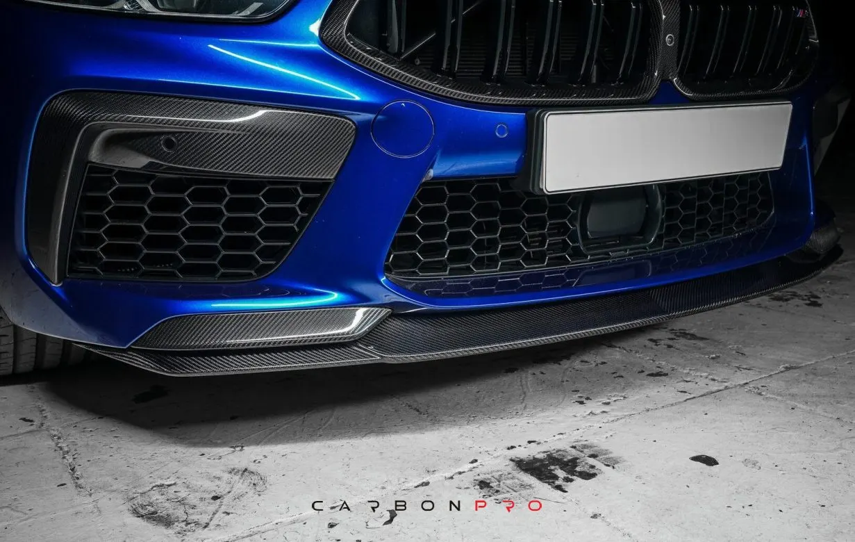 Carbon front bumper fangs M Performance