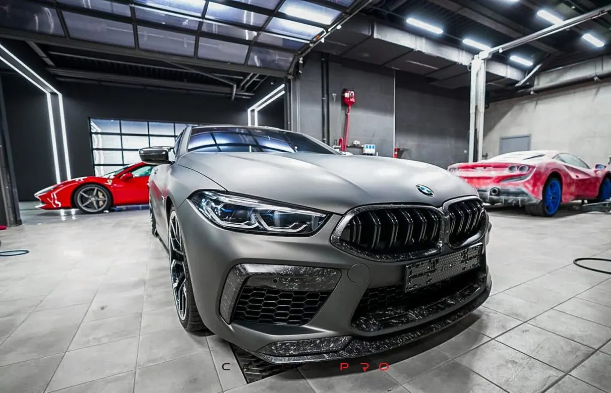 Carbon front bumper fangs M Performance