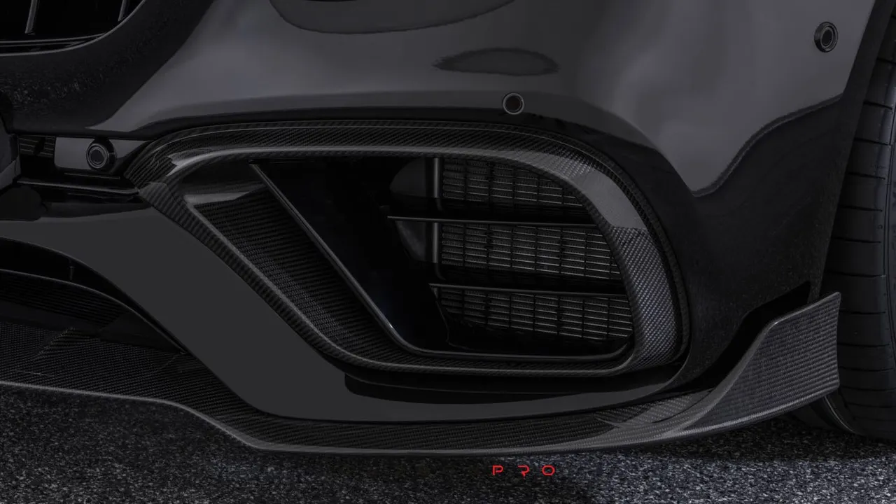 Carbon front fascia attachments