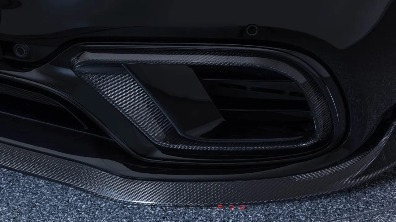 Carbon front fascia attachments