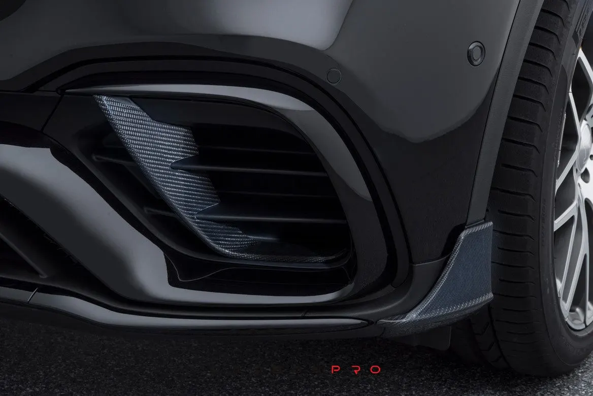 Carbon front air intake inserts