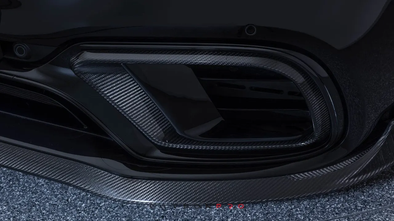 Carbon front fascia inserts