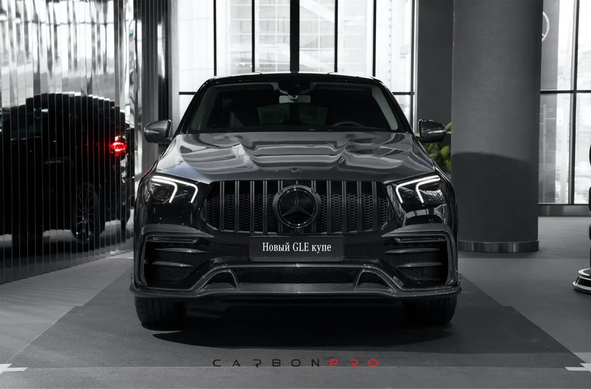 Carbon front fascia attachments, LEDs
