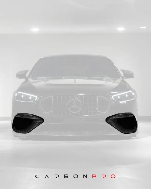 Carbon front fascia inserts (for 63 bumper)