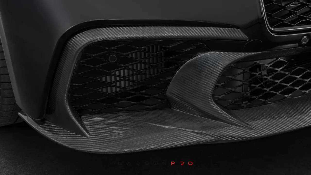 Carbon front fascia