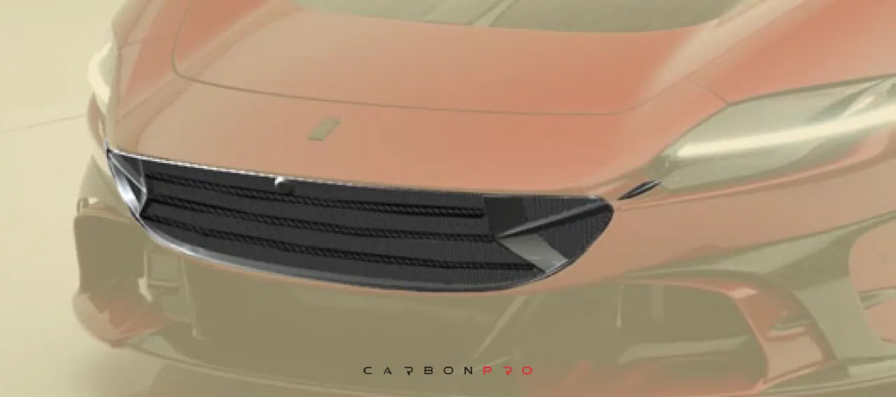 Carbon front grill