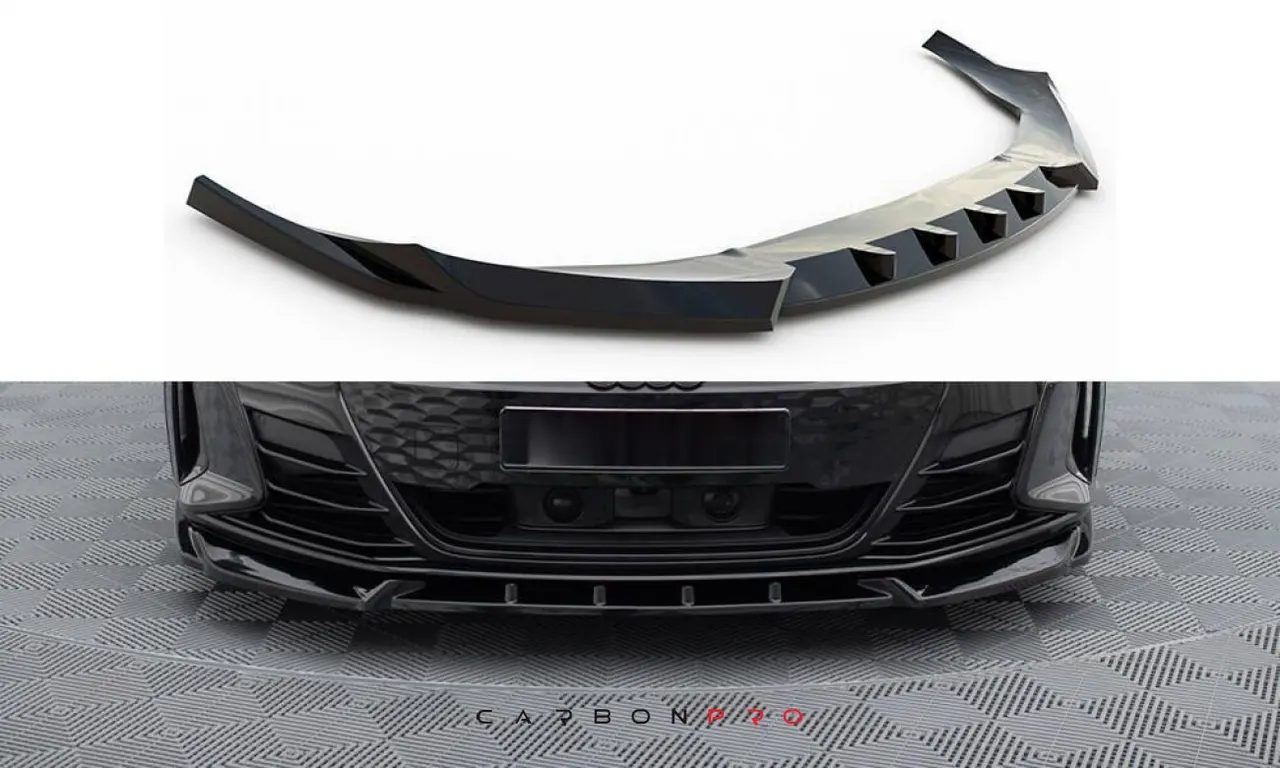 CARBON FRONT SPLITTER V.1 AUDI E-TRON GT / RS GT MK1