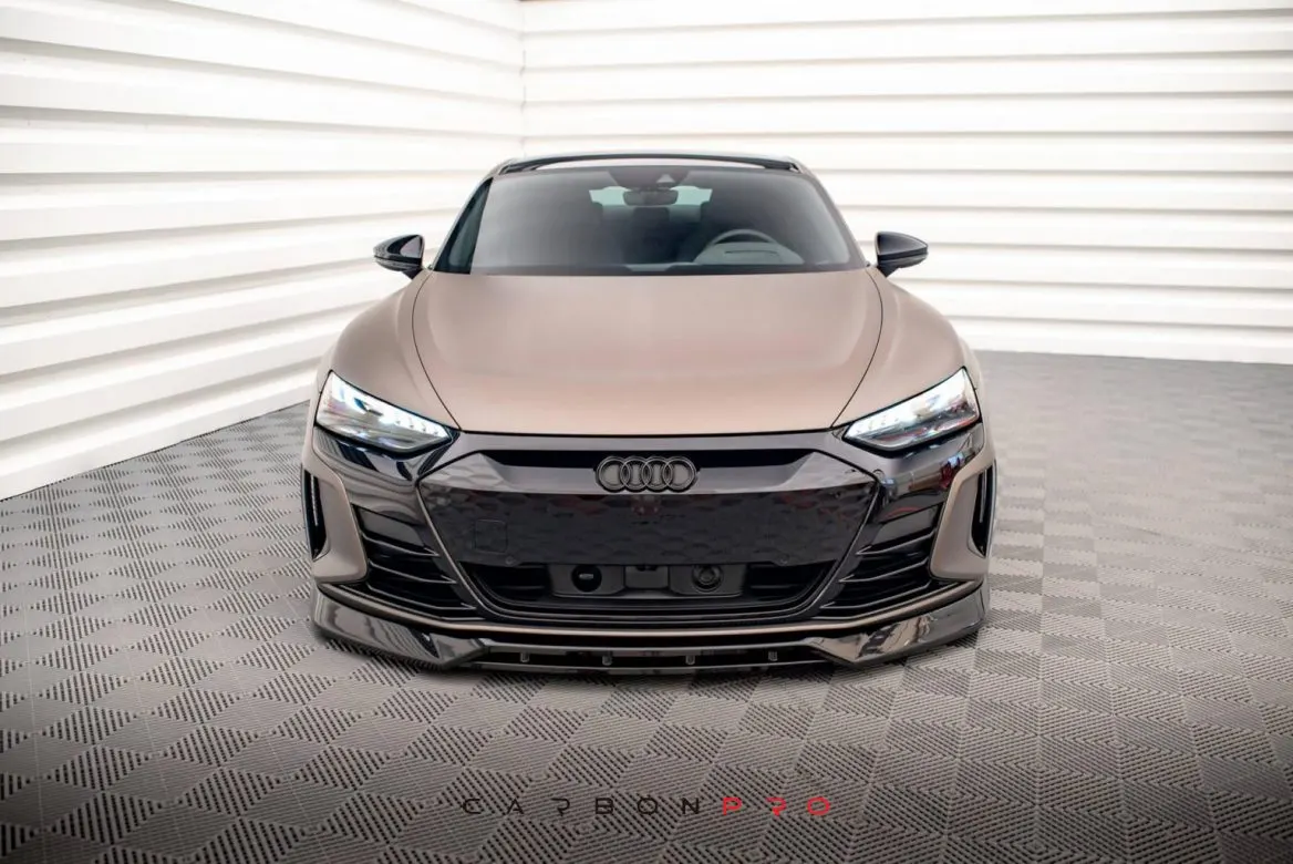 CARBON FRONT SPLITTER V.3 AUDI E-TRON GT / RS GT MK1