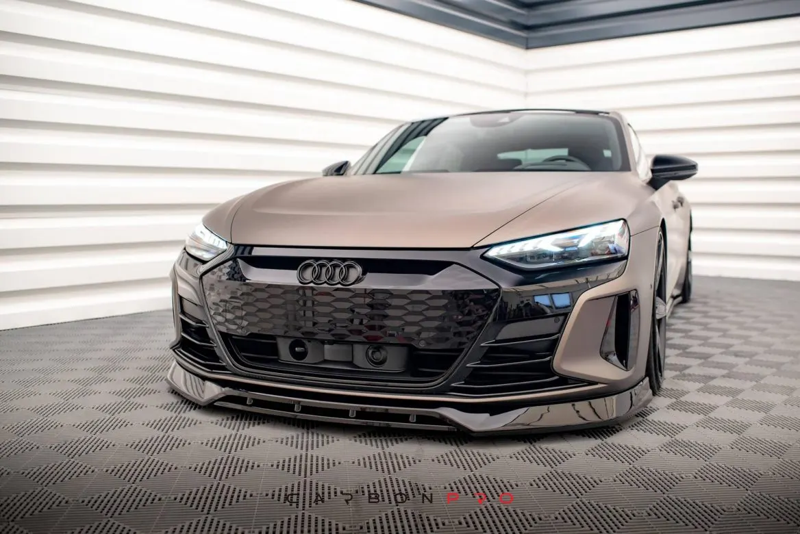 CARBON FRONT SPLITTER V.3 AUDI E-TRON GT / RS GT MK1