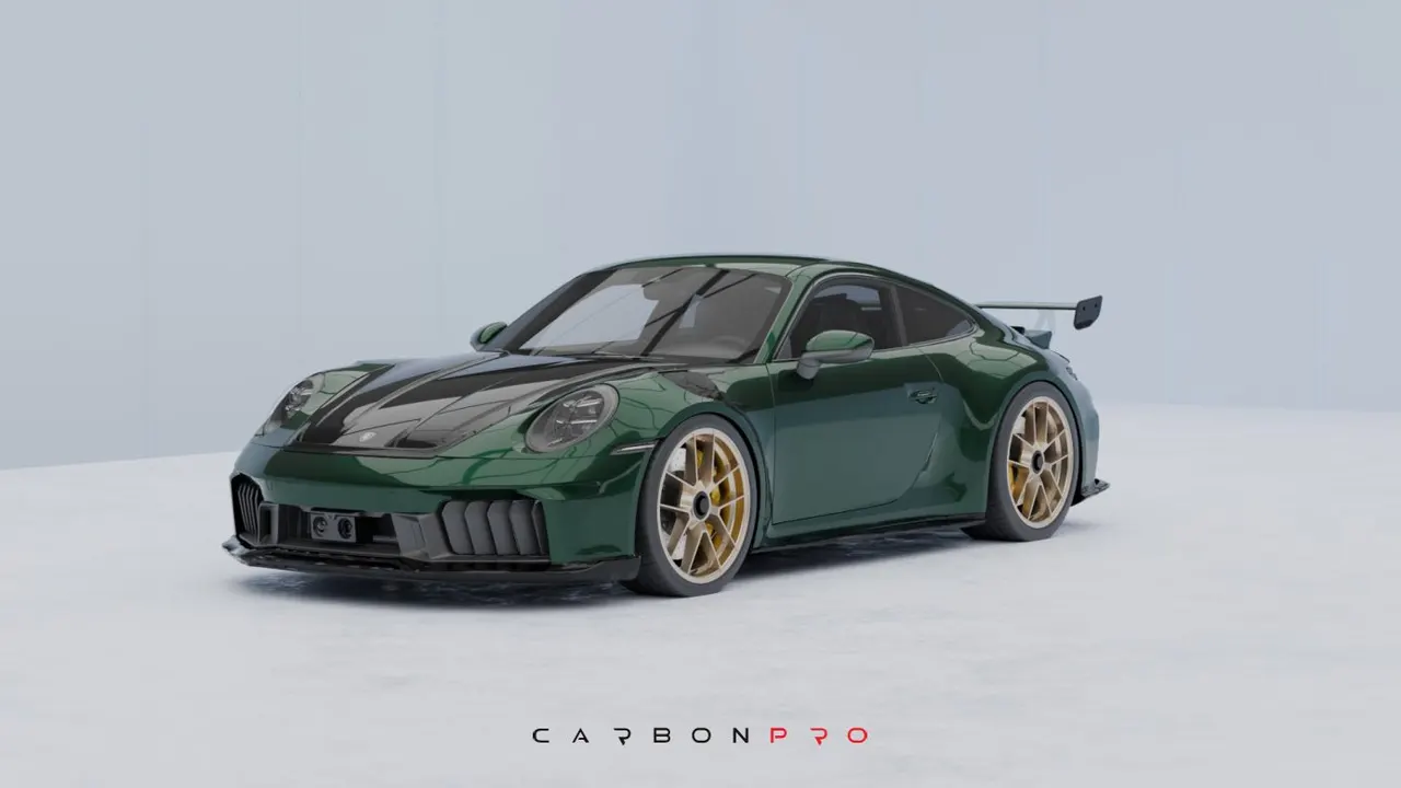 Carbon Front Spoiler for 992.2 Carrera from MY2025