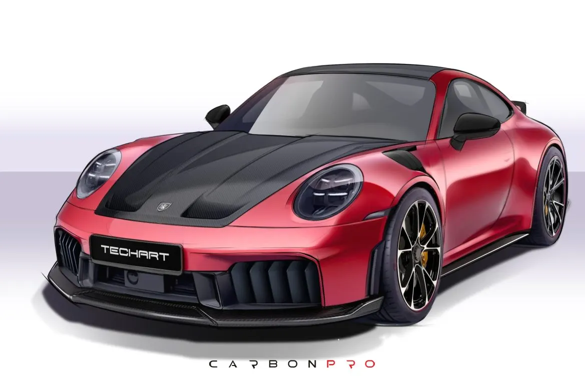 Carbon Front Spoiler for 992.2 Carrera from MY2025