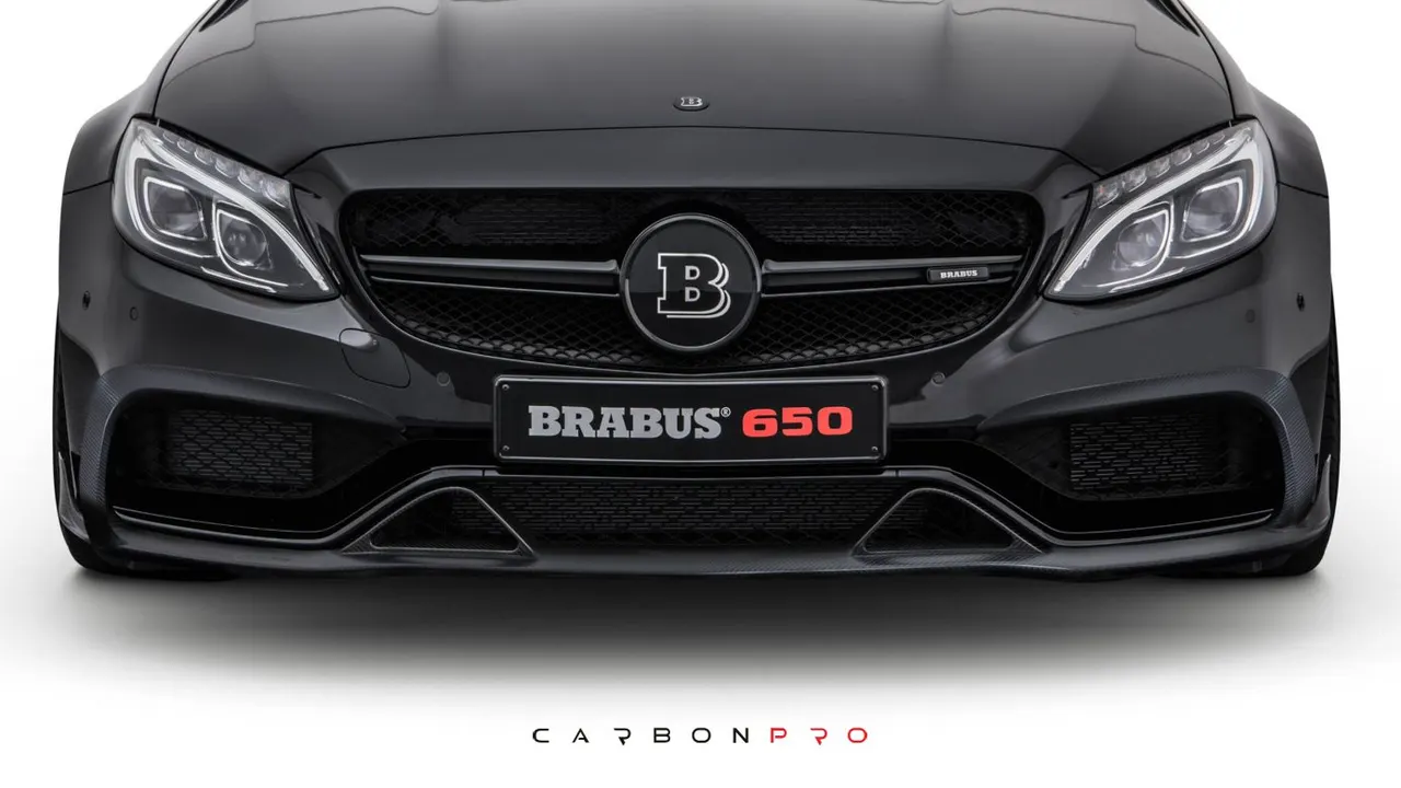 Carbon front spoiler lip