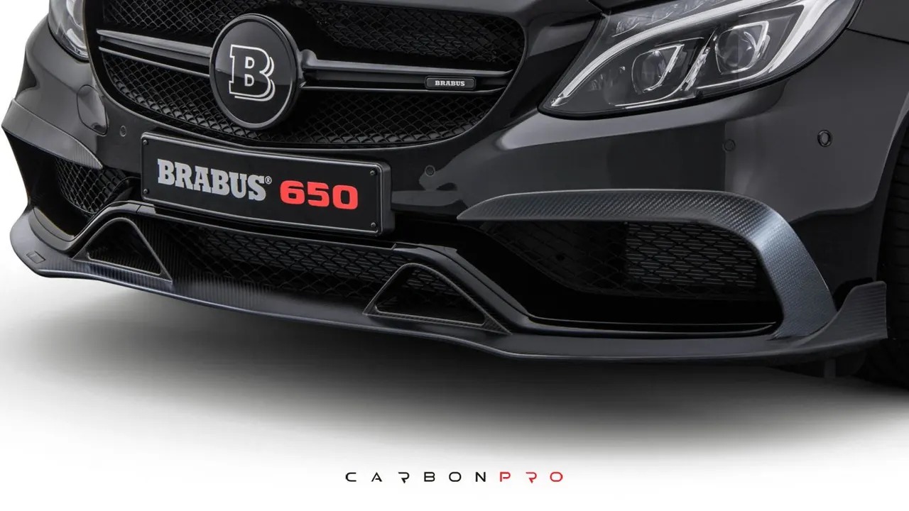 Carbon front spoiler lip
