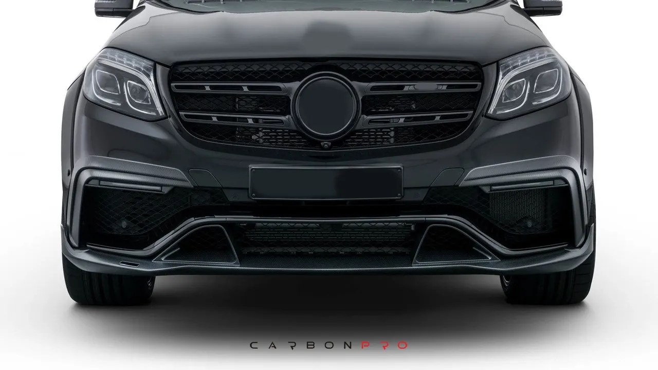 Carbon front spoiler lip glossy or matt