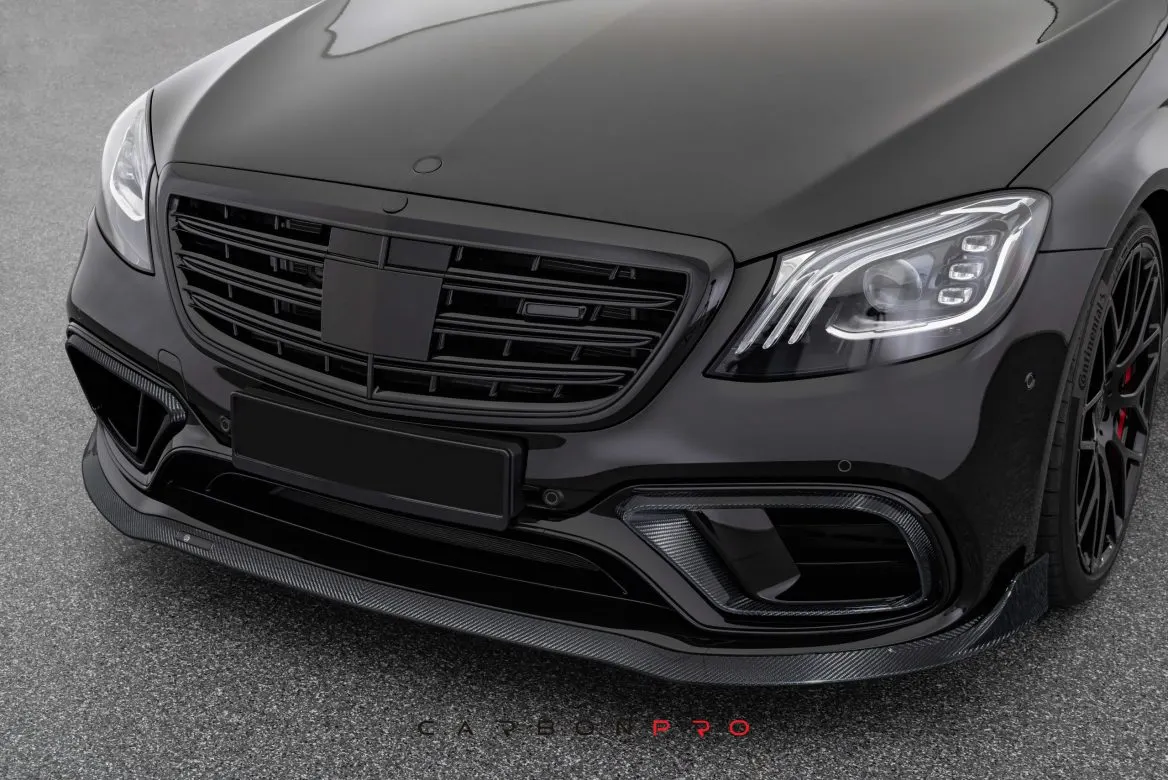 Carbon front spoiler lip