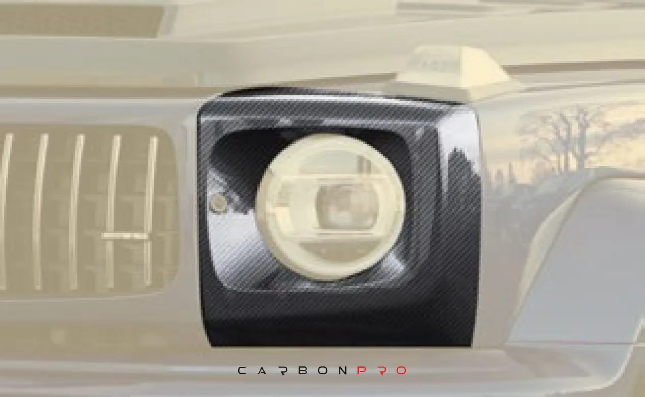 Carbon headlight covers