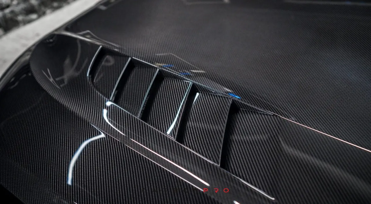 Carbon hood with gills SHARK