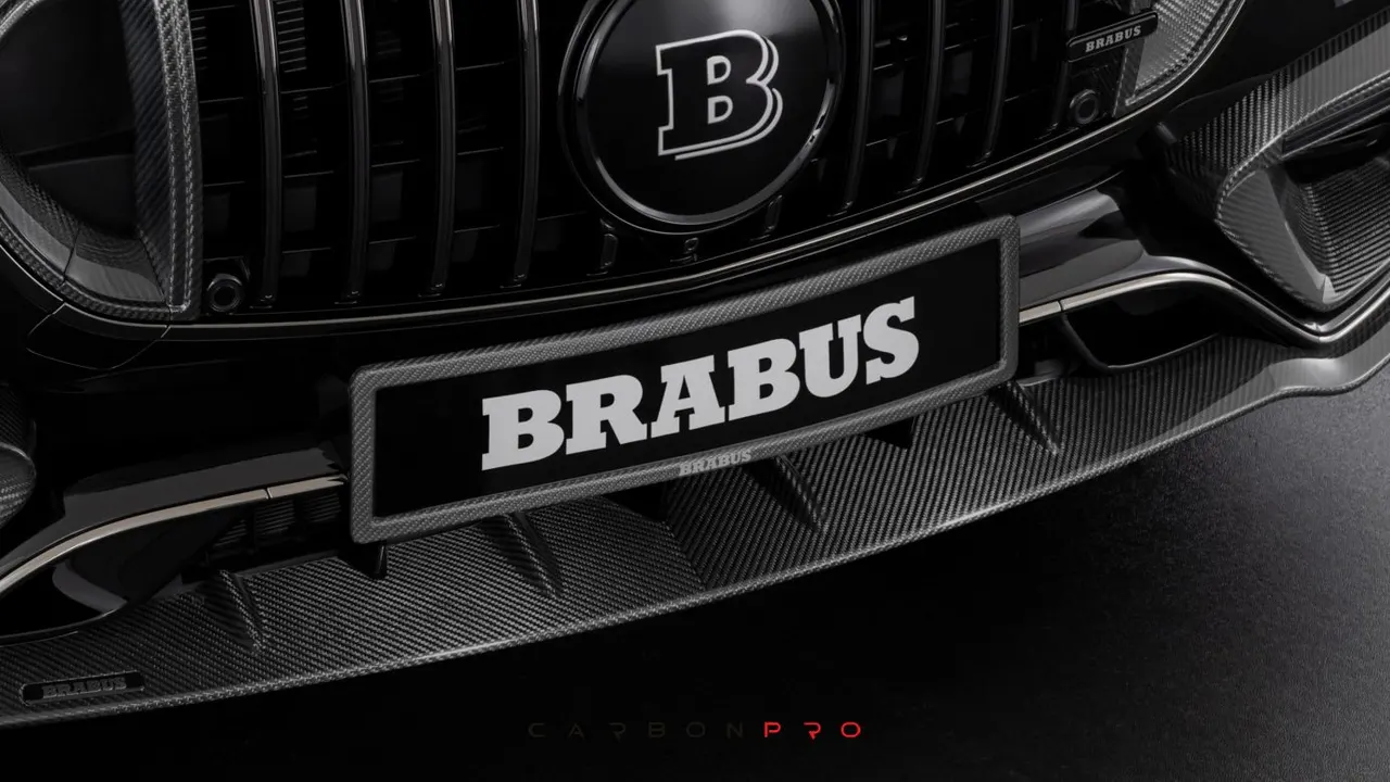 Carbon license plate holder