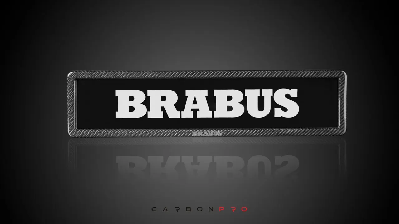 Carbon license plate holder