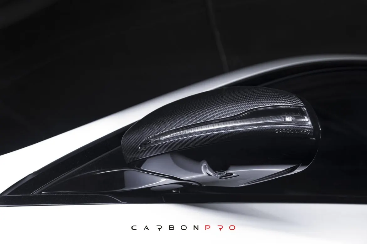 Carbon mirror caps