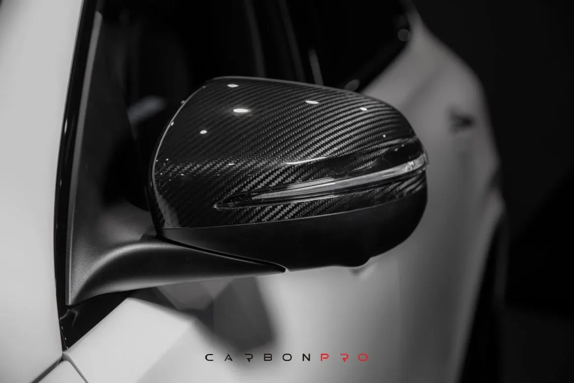 Carbon mirror caps