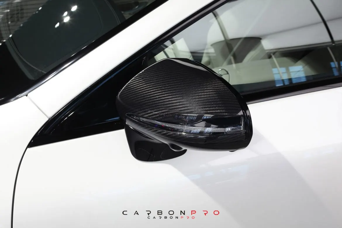 Carbon mirror caps