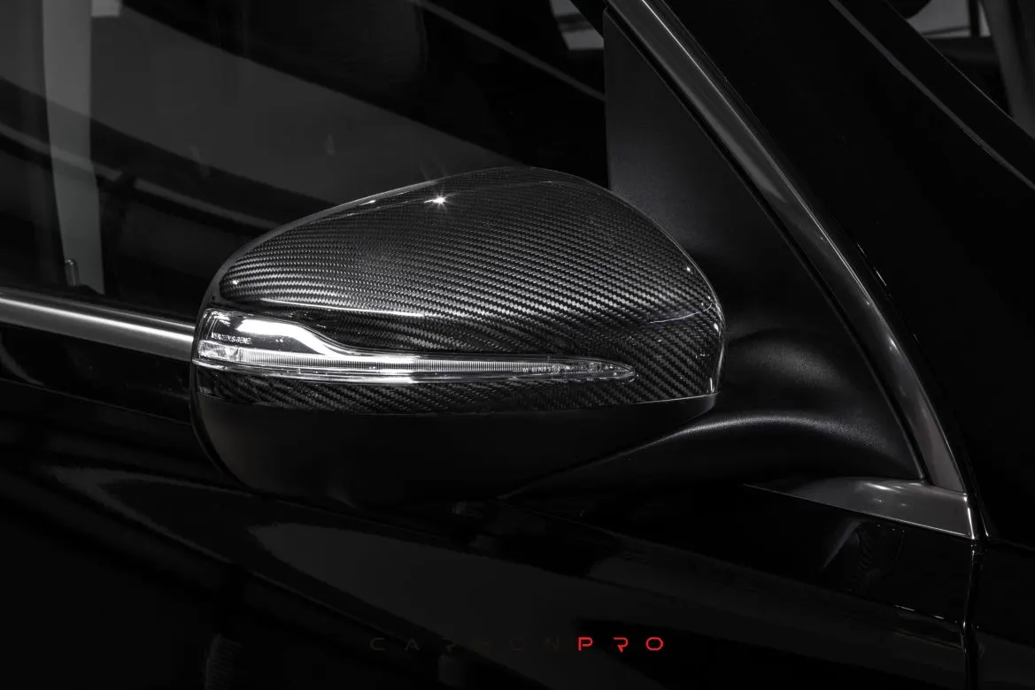 Carbon mirror caps