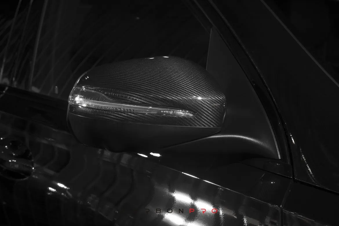 Carbon mirror caps