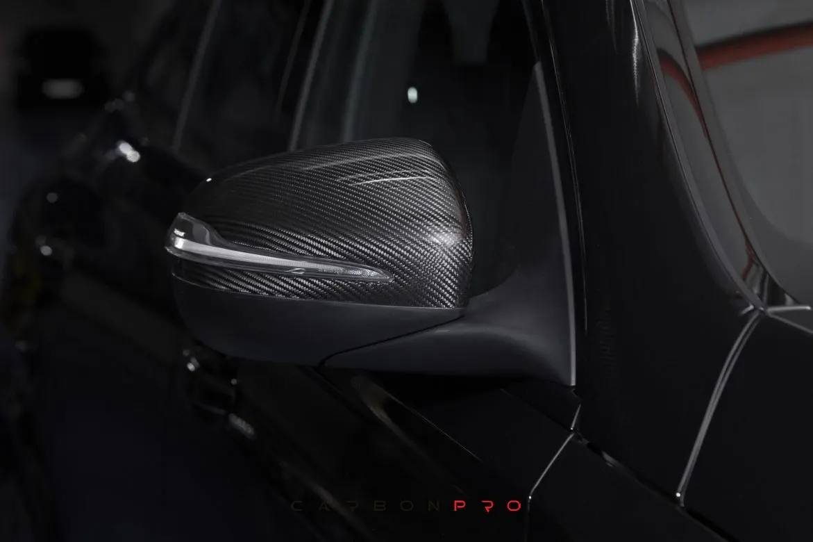 Carbon mirror caps