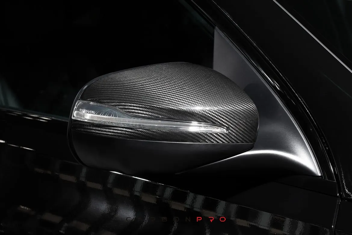 Carbon mirror caps