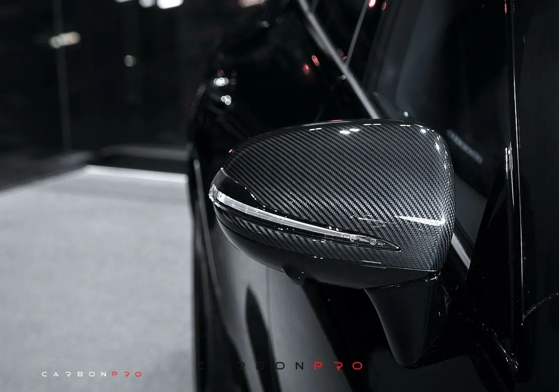 Carbon mirror caps