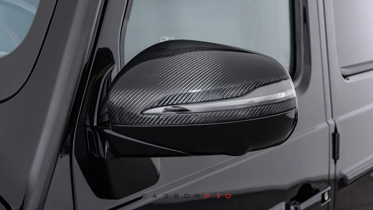 Carbon mirror caps
