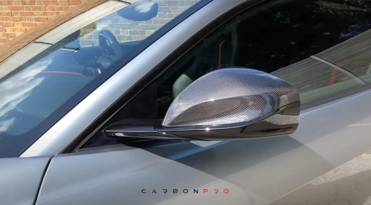 Carbon mirror caps