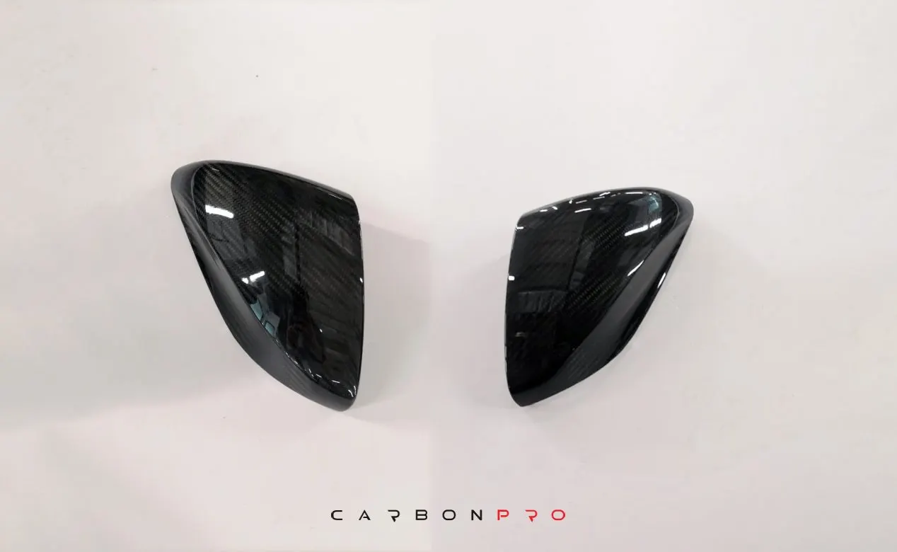 Carbon mirror caps