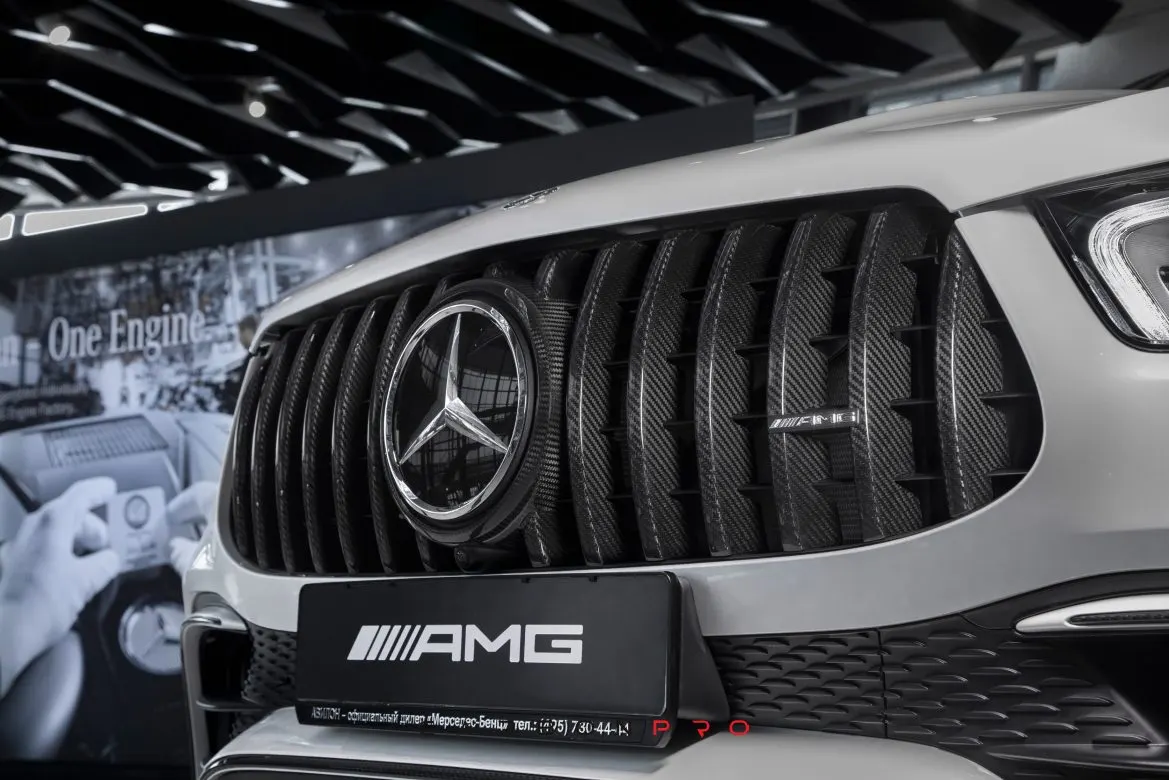 Carbon Radiator Grill add ons (for 63 AMG)