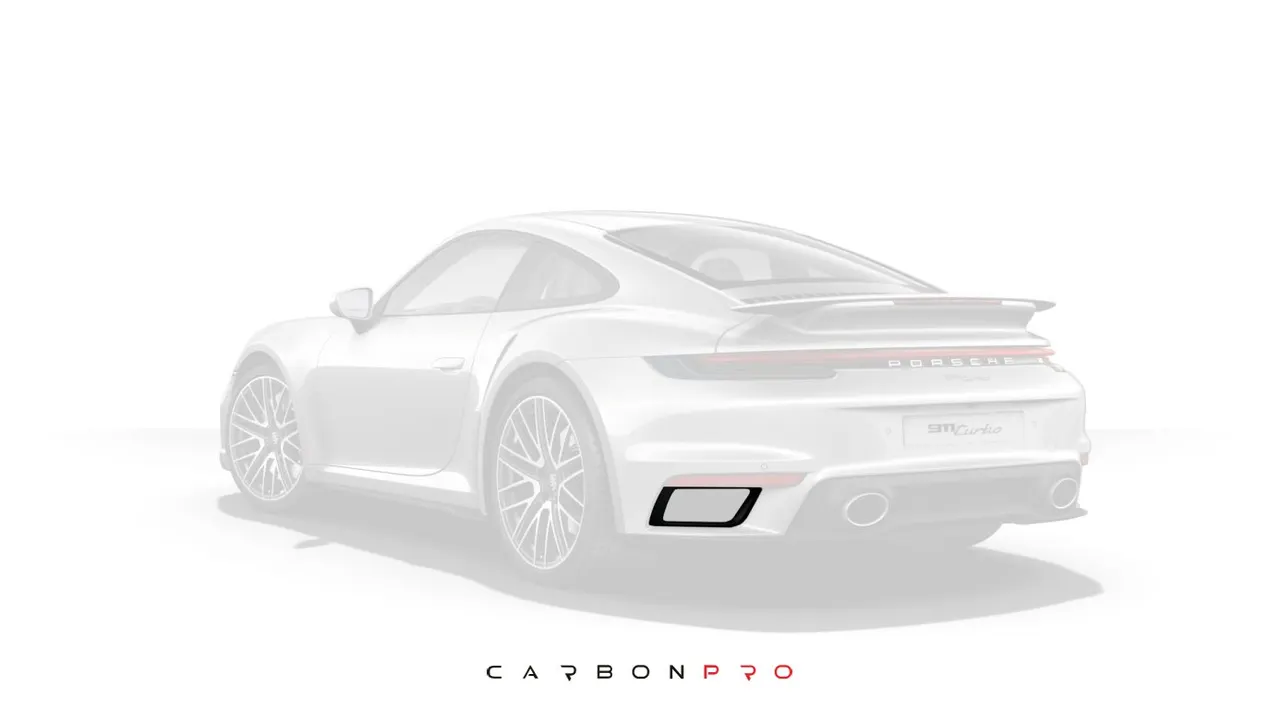 Carbon rear bumper air intakes