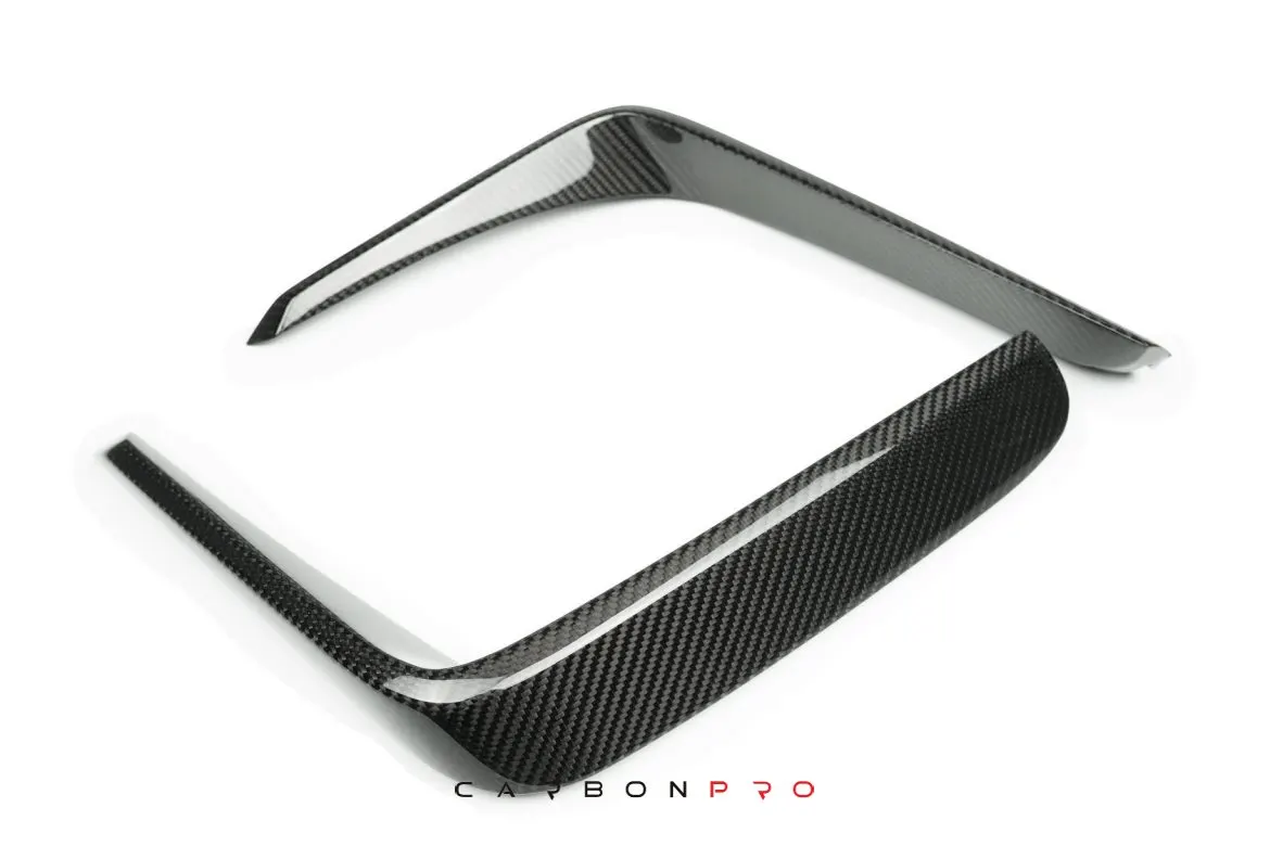 Carbon rear bumper inserts SHARK GC